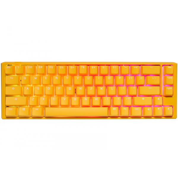 Ducky One 3 Yellow SF Gaming Keyboard, RGB LED - MX-Silent-Red (US)