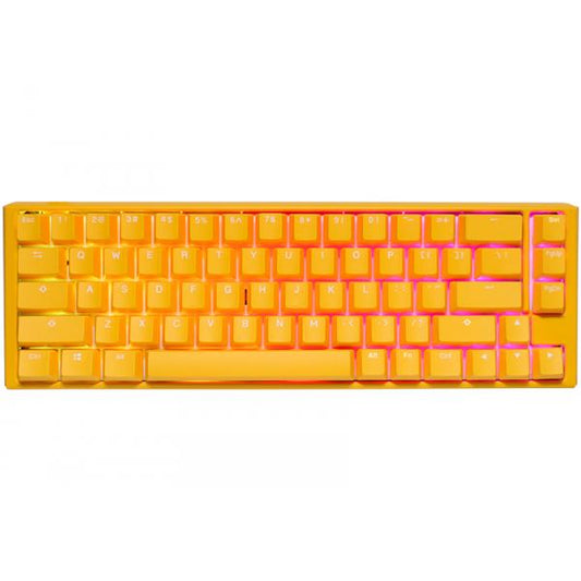 Ducky One 3 Yellow SF Gaming Keyboard, RGB LED - MX-Speed-Silver (US)