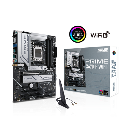 ASUS PRIME X670-P WIFI AMD X670 Socket AM5 ATX