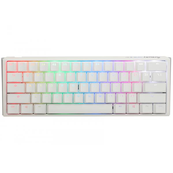 Ducky One 3 Classic Pure White Mini Gaming Tastatur, RGB LED - MX-Speed-Silver