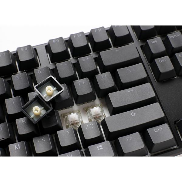 Ducky One 3 Classic Black/White Gaming Tastatur, RGB LED - MX-Blue