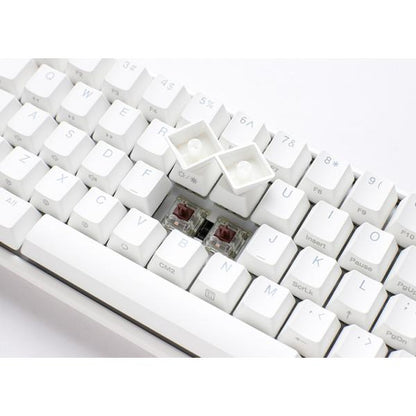 Ducky One 3 Classic Pure White Mini Gaming Tastatur, RGB LED - MX-Clear