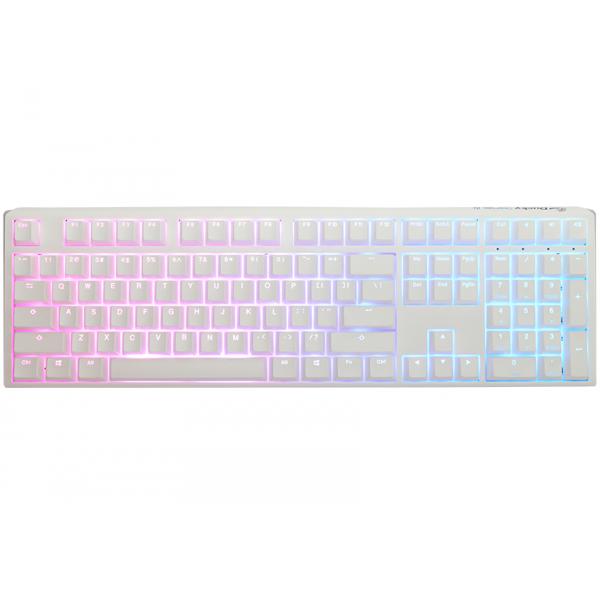 Ducky One 3 Classic Pure White Gaming Tastatur, RGB LED - MX-Brown