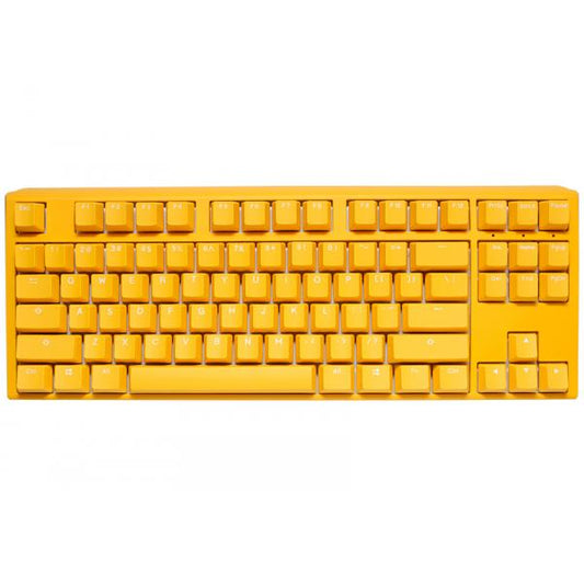 Ducky One 3 Yellow TKL Gaming Keyboard, RGB LED - MX-Blue (US)