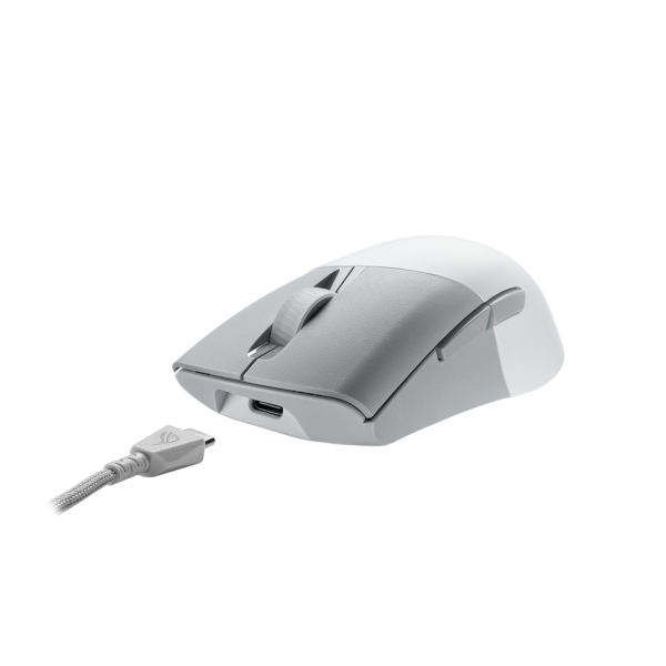 ASUS ROG Keris Wireless Aimpoint Gaming Maus, wei