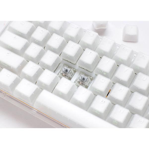 Ducky One 3 Aura White Mini Gaming Keyboard, RGB LED - MX-Silent-Red (US)