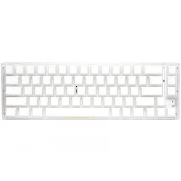 Ducky One 3 Aura White SF Gaming Keyboard, RGB LED - MX-Silent-Red (US)