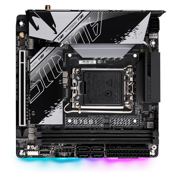 Gigabyte B760I AORUS PRO DDR4 scheda madre Intel B760 Express LGA 1700 mini ITX