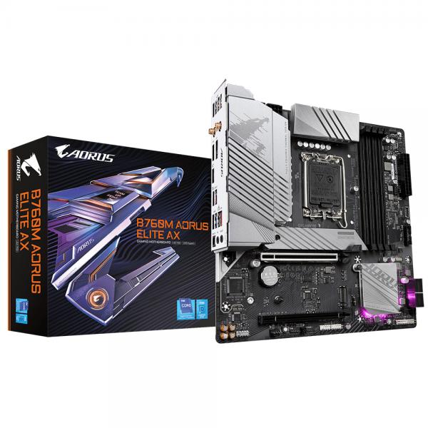 Gigabyte B760M AORUS ELITE AX scheda madre Intel B760 LGA 1700 micro ATX