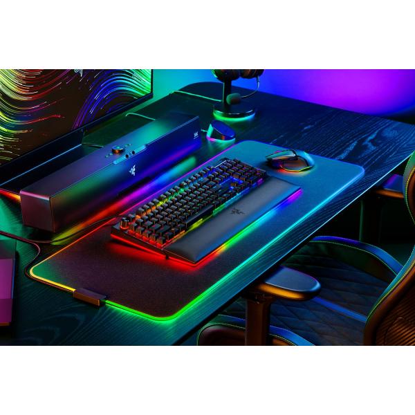 Razer BlackWidow V4 Pro Gaming Tastatur, Green Switch, USB, DE Layout