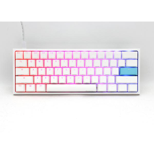 Ducky One 2 Pro Mini White Edition Gaming Keyboard, RGB LED - Kailh Box White (US)