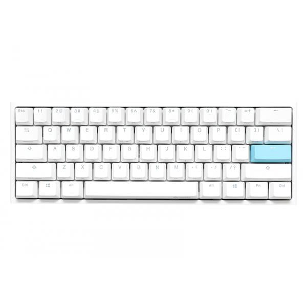 Ducky One 2 Pro Mini White Edition Gaming Keyboard, RGB LED - Kailh Box White (US)