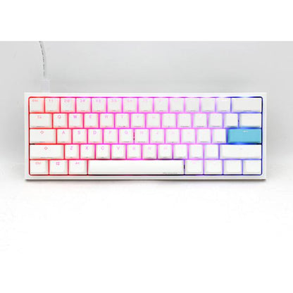 Ducky One 2 Pro Mini White Edition Gaming Keyboard, RGB LED - Kailh Red (US)