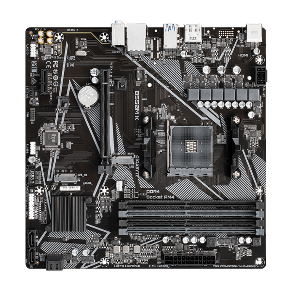 Gigabyte B550M K 1.0 scheda madre AMD B550 Socket AM4 micro ATX