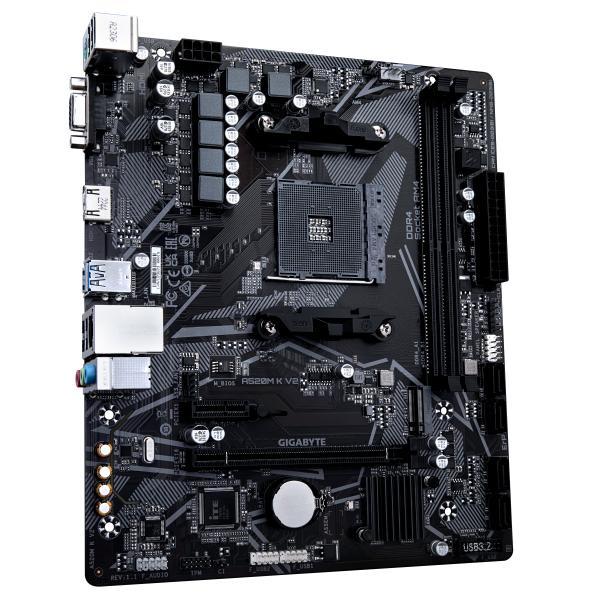 Gigabyte A520M K V2 scheda madre AMD A520 Socket AM4 micro ATX