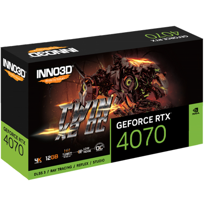 Inno3D N40702-126XX-185252N scheda video NVIDIA GeForce RTX 4070 12 GB GDDR6X