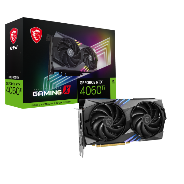 MSI GeForce RTX 4060 Ti GAMING X 8G NVIDIA 8 GB GDDR6