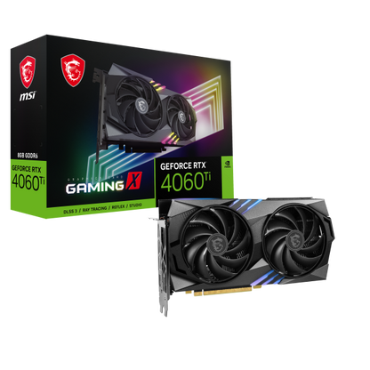 MSI GeForce RTX 4060 Ti GAMING X 8G NVIDIA 8 GB GDDR6