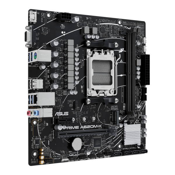 ASUS PRIME A620M-K AMD A620 Presa di corrente AM5 micro ATX