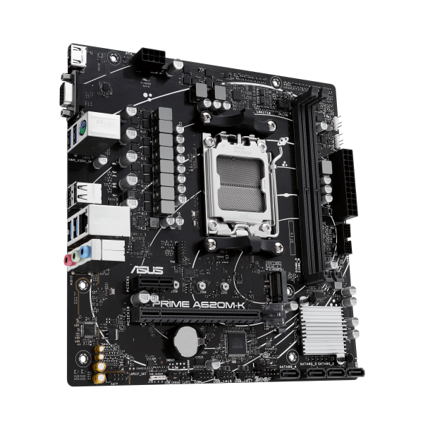 ASUS PRIME A620M-K AMD A620 Presa di corrente AM5 micro ATX