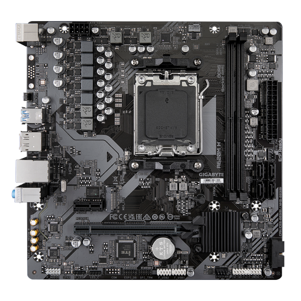 Gigabyte A620M H (rev. 1.0) AMD A620 Presa di corrente AM5 micro ATX