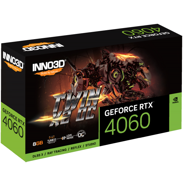 Inno3D N40602-08D6X-173051N scheda video NVIDIA GeForce RTX 4060 8 GB GDDR6