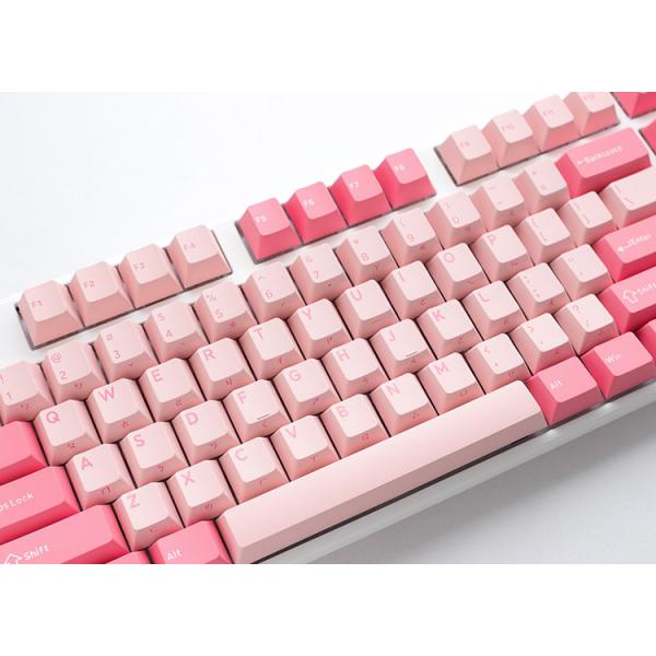 Ducky One 3 Gossamer Pink Gaming Keyboard - MX-Black Clear Top (US)