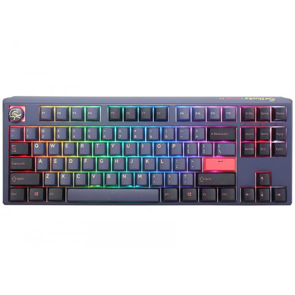 Ducky One 3 Cosmic Blue TKL Gaming Tastatur, RGB LED - MX-Silent-Red