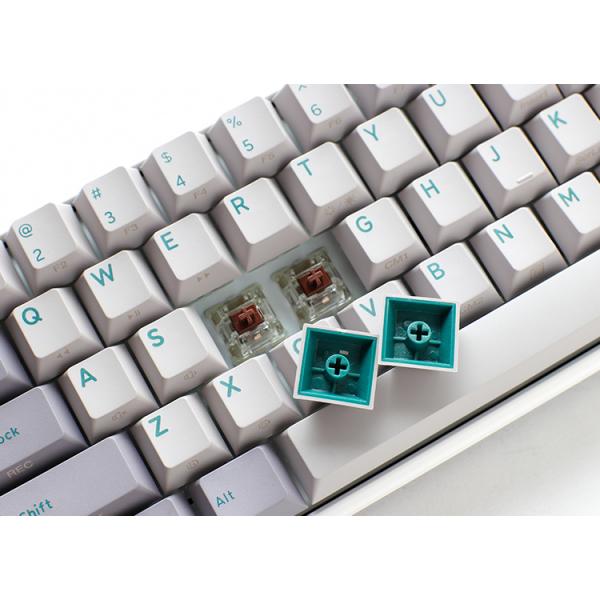 Ducky One 3 Mist Grey SF Gaming Tastatur, RGB LED - MX-Speed-Silver