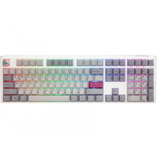 Ducky One 3 Mist Grey Gaming Keyboard, RGB LED - MX-Red (US)