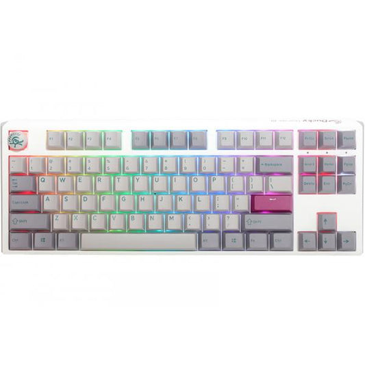 Ducky One 3 Mist Grey TKL Gaming Tastatur, RGB LED - MX-Blue