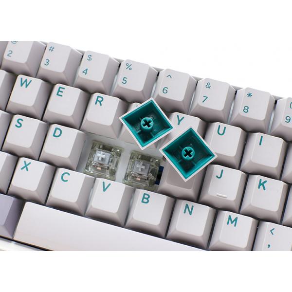 Ducky One 3 Mist Grey Mini Gaming Tastatur, RGB LED - MX-Blue