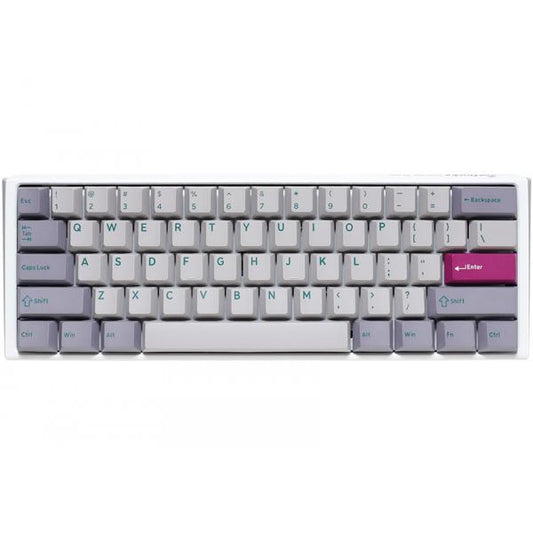 Ducky One 3 Mist Grey Mini Gaming Keyboard, RGB LED - MX-Red (US)