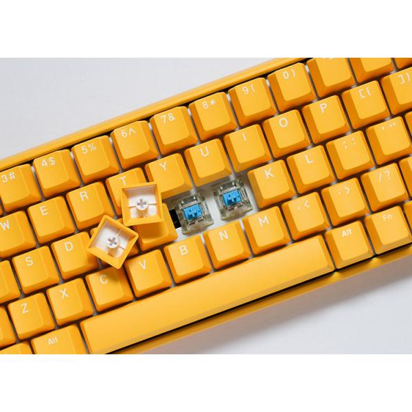 Ducky One 3 Yellow Mini Gaming Keyboard, RGB LED - MX-Speed-Silver (US)