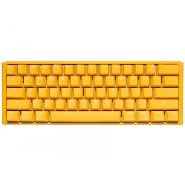 Ducky One 3 Yellow Mini Gaming Keyboard, RGB LED - MX-Speed-Silver (US)