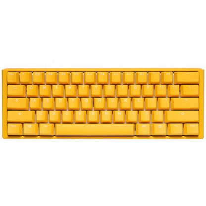 Ducky One 3 Yellow Mini Gaming Keyboard, RGB LED - MX-Speed-Silver (US)