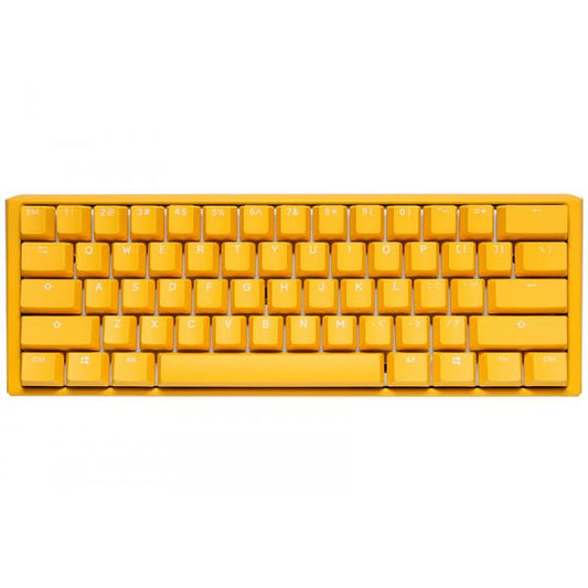 Ducky One 3 Yellow Mini Gaming Keyboard, RGB LED - MX-Speed-Silver (US)