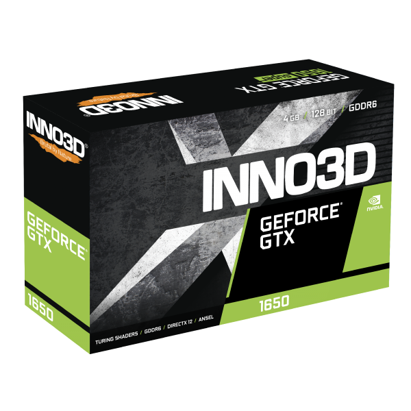 Inno3D GeForce GTX 1650 Twin X2 OC V3 NVIDIA 4 GB GDDR6