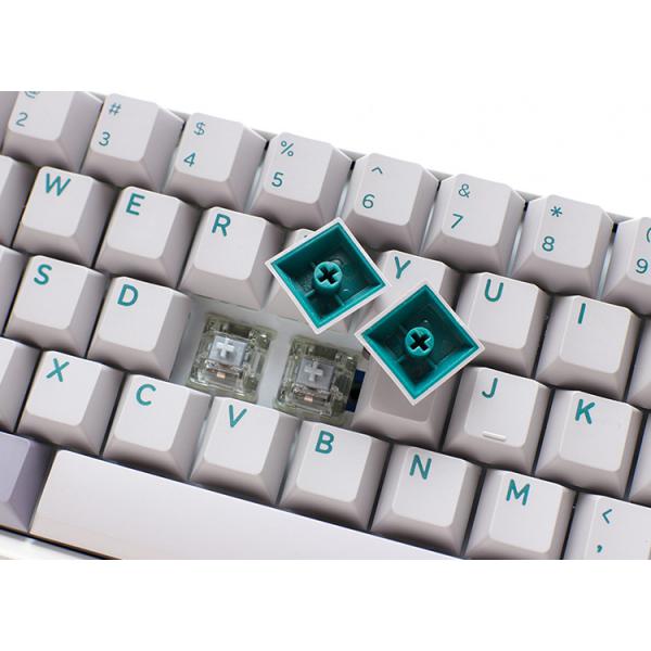 Ducky One 3 Mist Grey Mini Gaming Tastatur, RGB LED - MX-Silent-Red