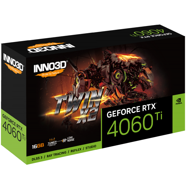 Inno3D N406T2-16D6-178055N scheda video NVIDIA GeForce RTX 4060 Ti 16 GB GDDR6