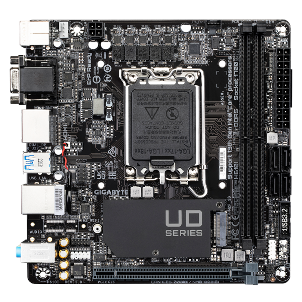 Gigabyte H610I scheda madre Intel H610 Express LGA 1700 mini ITX