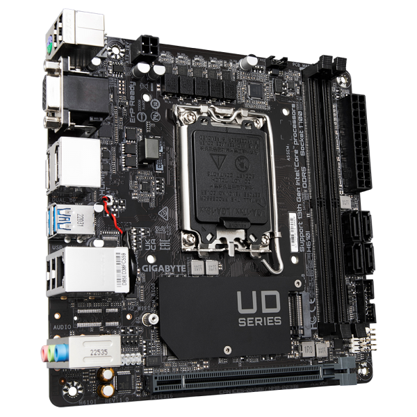 Gigabyte H610I scheda madre Intel H610 Express LGA 1700 mini ITX