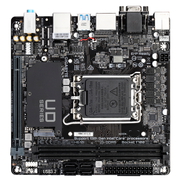 Gigabyte H610I scheda madre Intel H610 Express LGA 1700 mini ITX