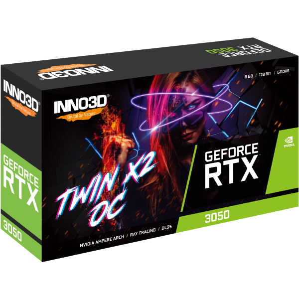 Inno3D GeForce RTX 3050 Twin X2 OC NVIDIA 8 GB GDDR6