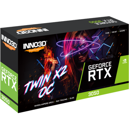 Inno3D GeForce RTX 3050 Twin X2 OC NVIDIA 8 GB GDDR6