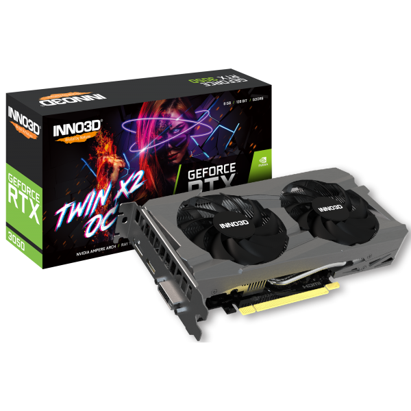 Inno3D GeForce RTX 3050 Twin X2 OC NVIDIA 8 GB GDDR6