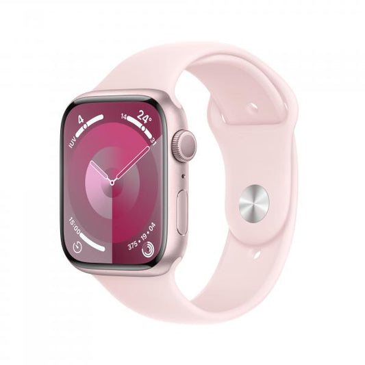 Apple Watch 9 GPS 45mm all.rosa cint. sport rosa ch.M/L