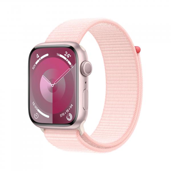 Apple Watch 9 GPS 45mm all.rosa cint. sport rosa chiaro