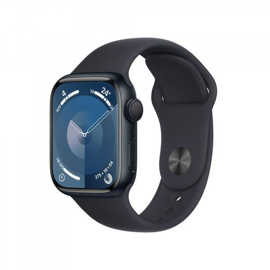 Apple Watch 9 GPS 41mm all. mezzanotte cintur.sport S/M