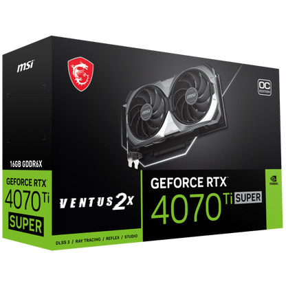 MSI VENTUS GeForce RTX 4070 Ti SUPER 16G 2X OC NVIDIA 16 GB GDDR6X